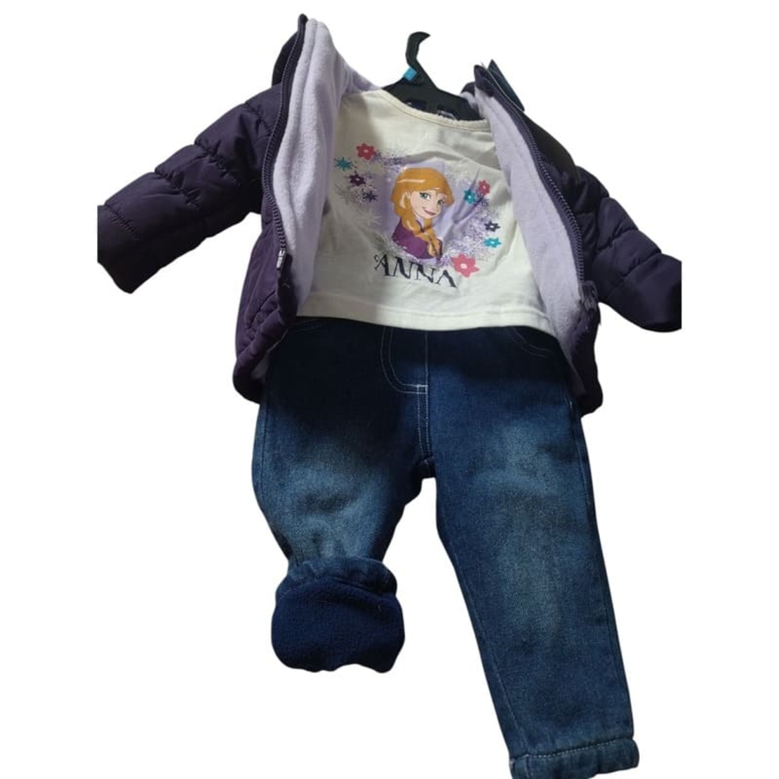 Mega-Garderobă Bebe Fetiță 6 luni (2.7 kg) - 23 Piese: Geci, Treninguri, Încălțăminte (Mărimea 19, Kappa) și Compleuri Noi Disney cu Etichetă