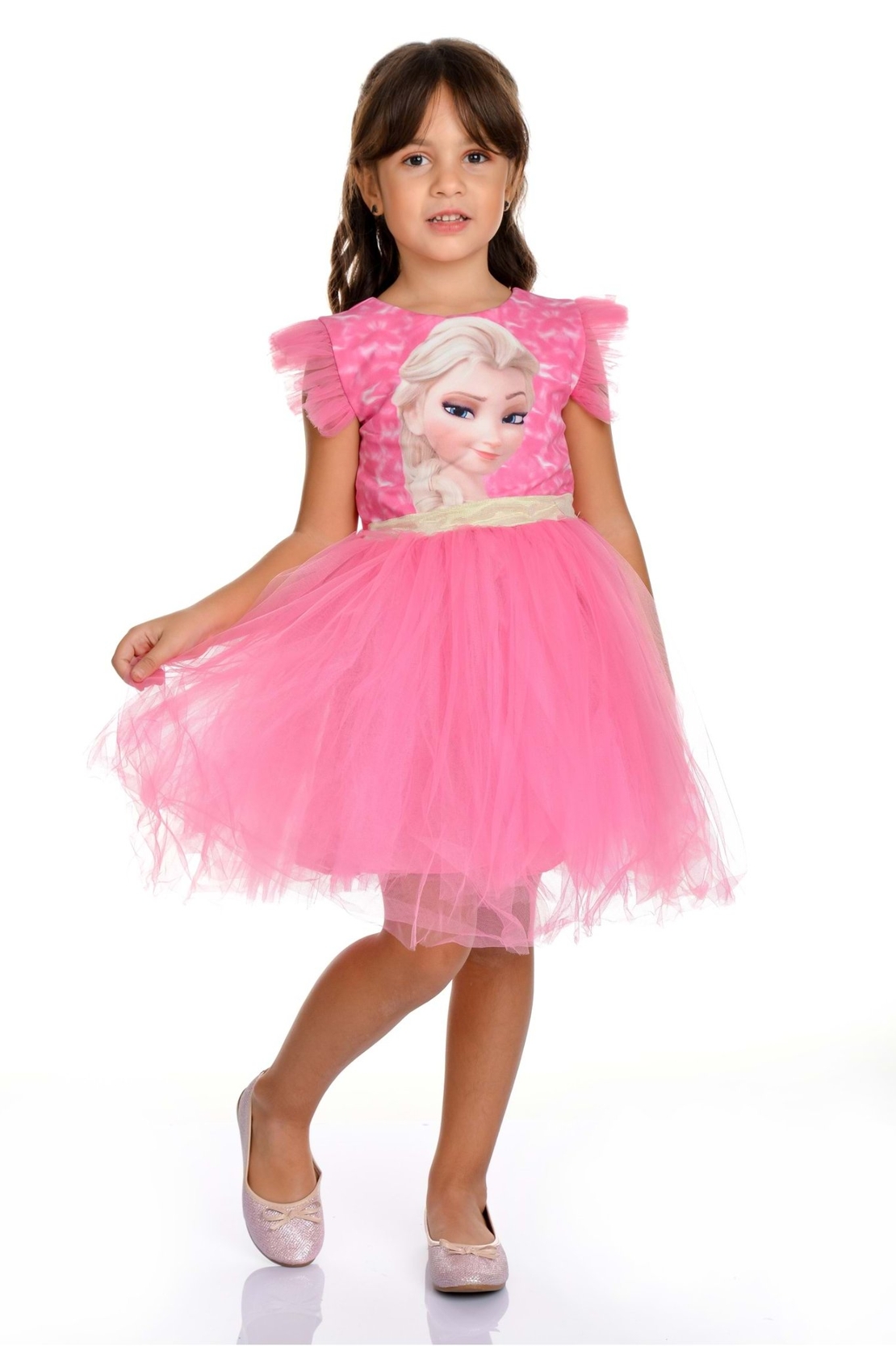 Rochie cu personaje Roz