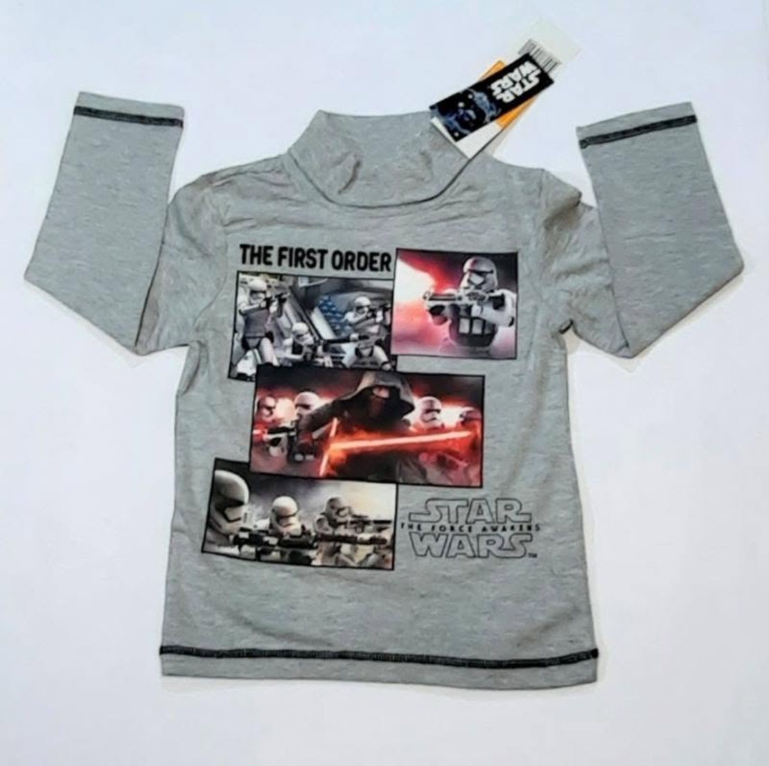 Helancă Băieți Gri Star Wars - Bluză cu Guler Înalt The First Order