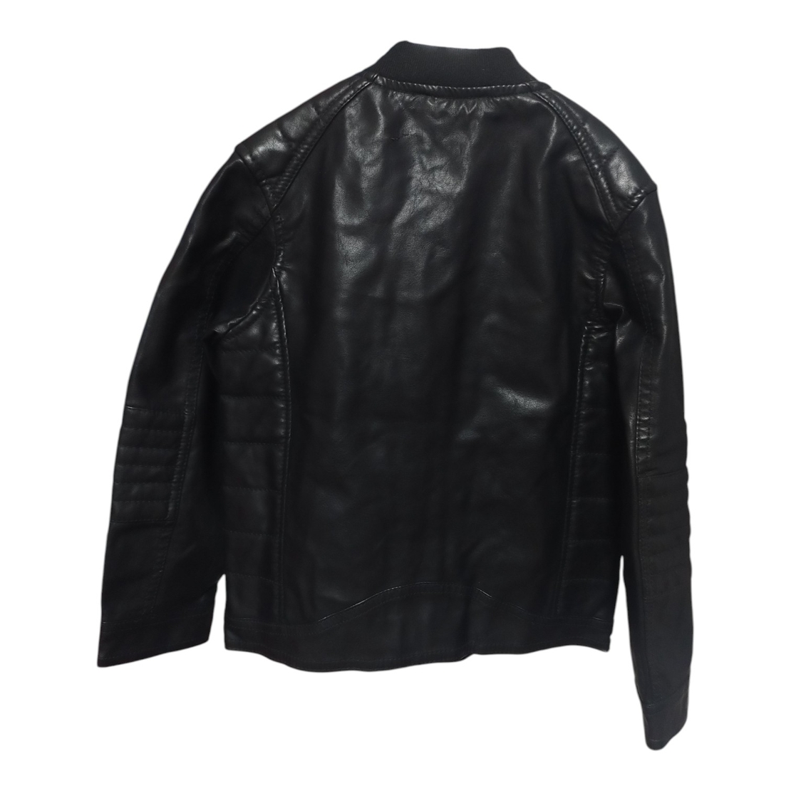 Jachetă Biker din Piele Ecologică H&M cu Detalii Matlasate – Mărimea 116 (6 ani) | Second Hand
