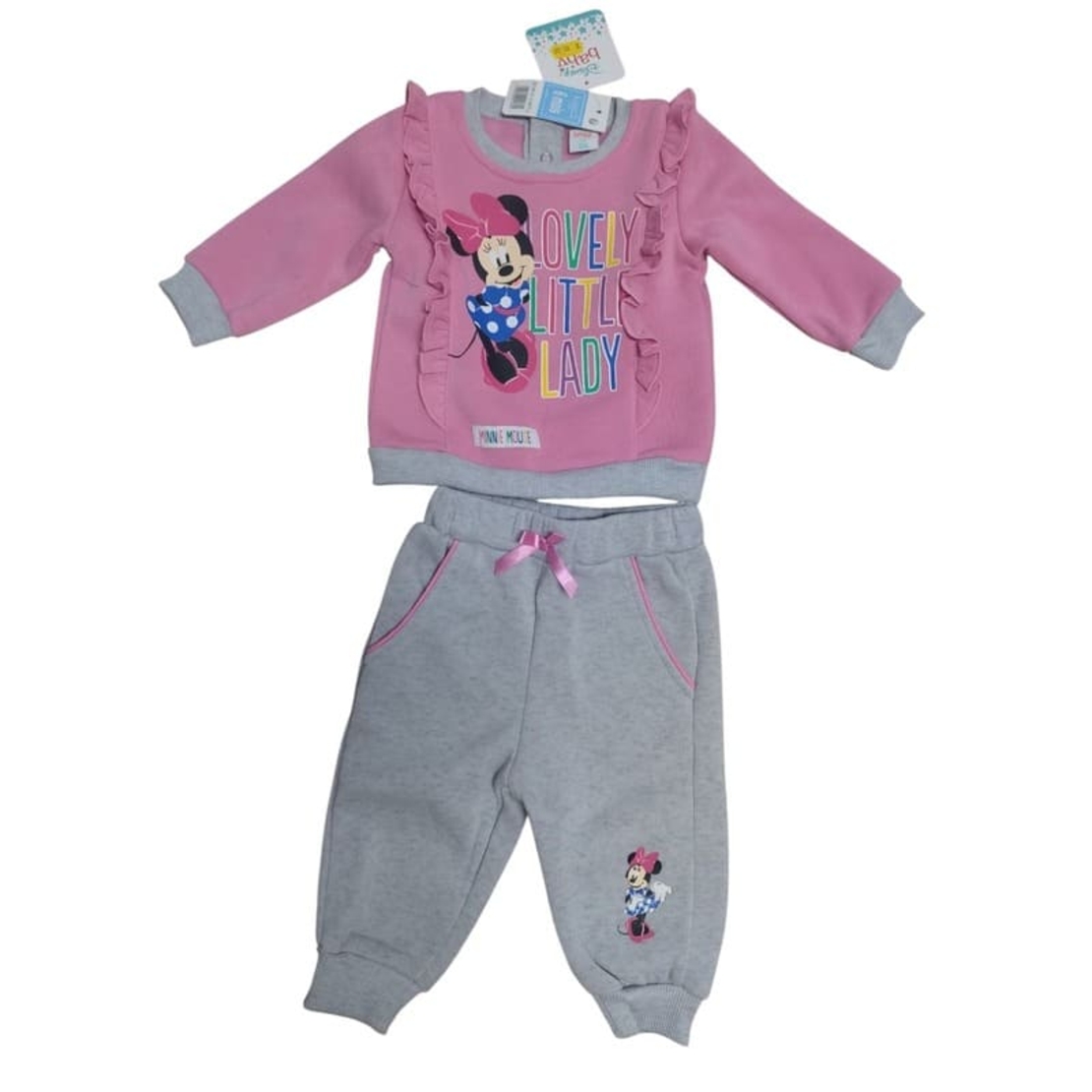 Mega-Garderobă Bebe Fetiță 6 luni (2.7 kg) - 23 Piese: Geci, Treninguri, Încălțăminte (Mărimea 19, Kappa) și Compleuri Noi Disney cu Etichetă