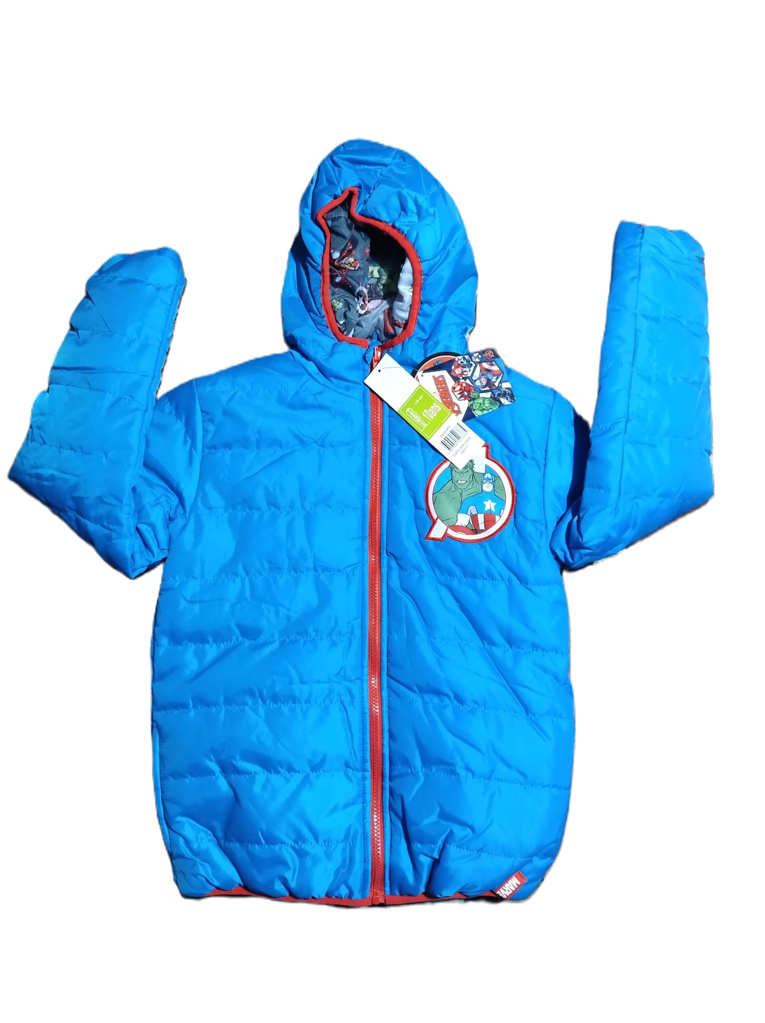 Geaca Marvel Avengers albastra cu doua fete