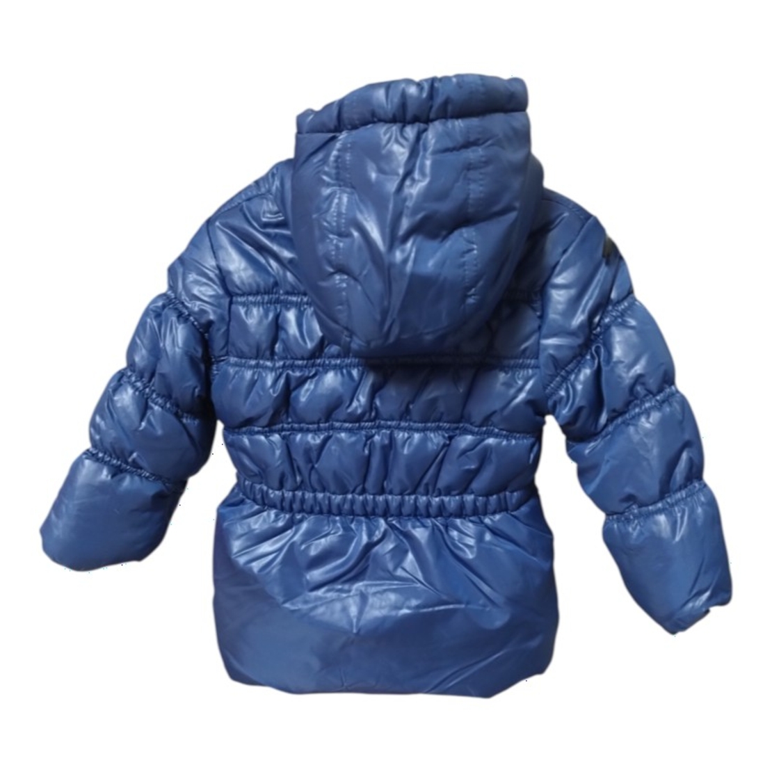 Geacă groasă de iarnă fetițe Disney Princess albastru marin cu glugă și interior fleece roz, mărime 18 luni (81 cm) - Nouă cu etichetă