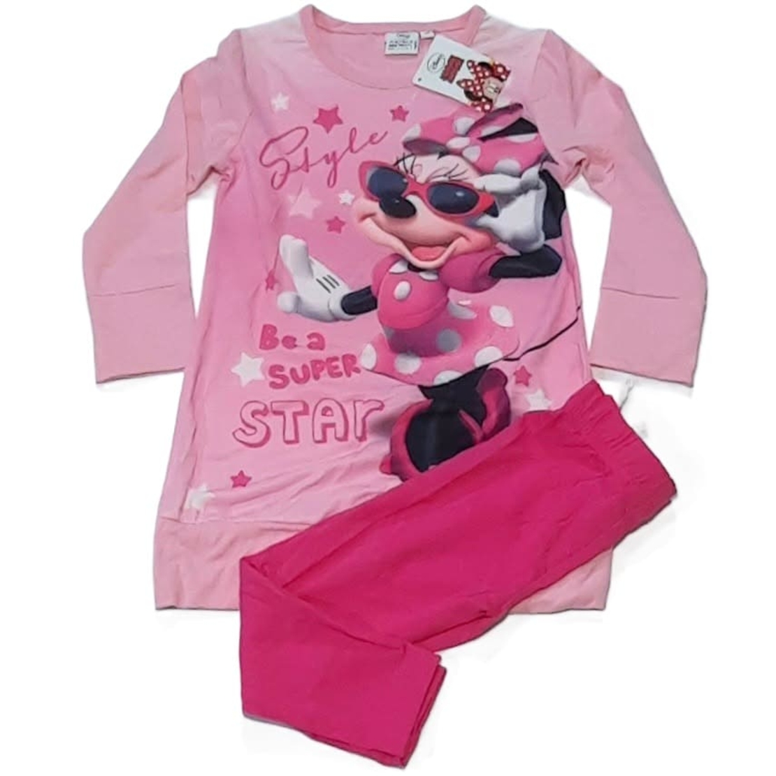 Pijama Fetițe Roz Minnie Mouse Disney – Nouă cu Etichetă
