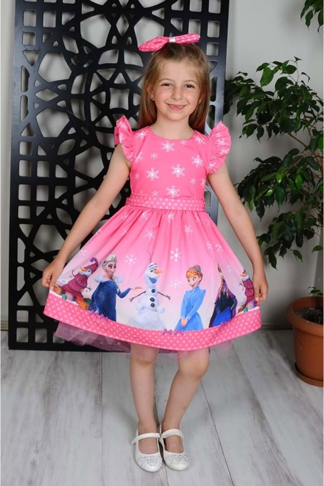 Rochița cu imprimeu Frozen  Roz