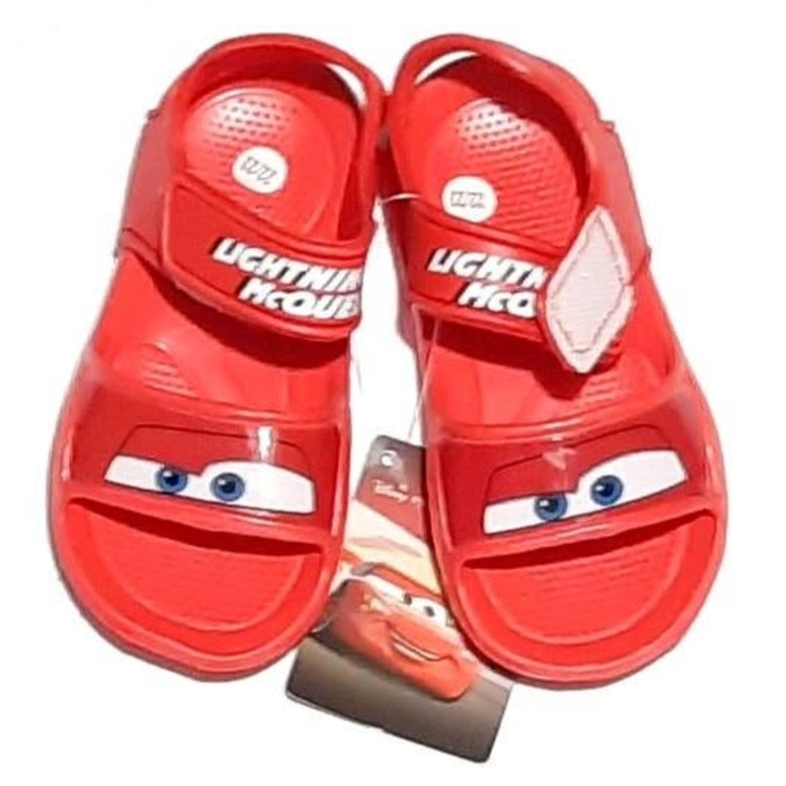 Sandale Băieți Roșii Disney Cars - Saboți Plajă și Piscină Fulger McQueen