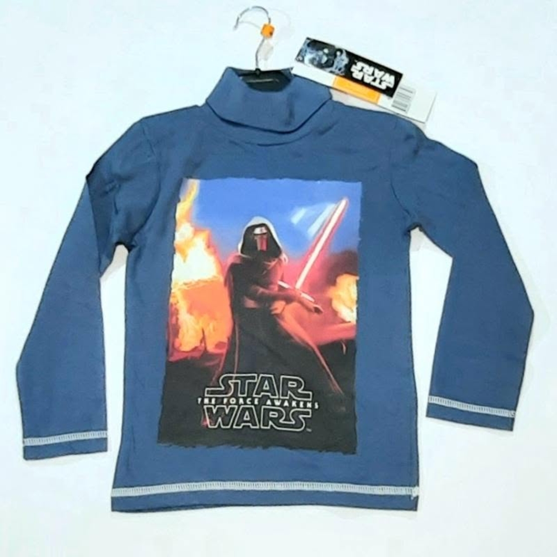 Helancă Băieți Albastră Star Wars - Bluza cu Guler Înalt Kylo Ren