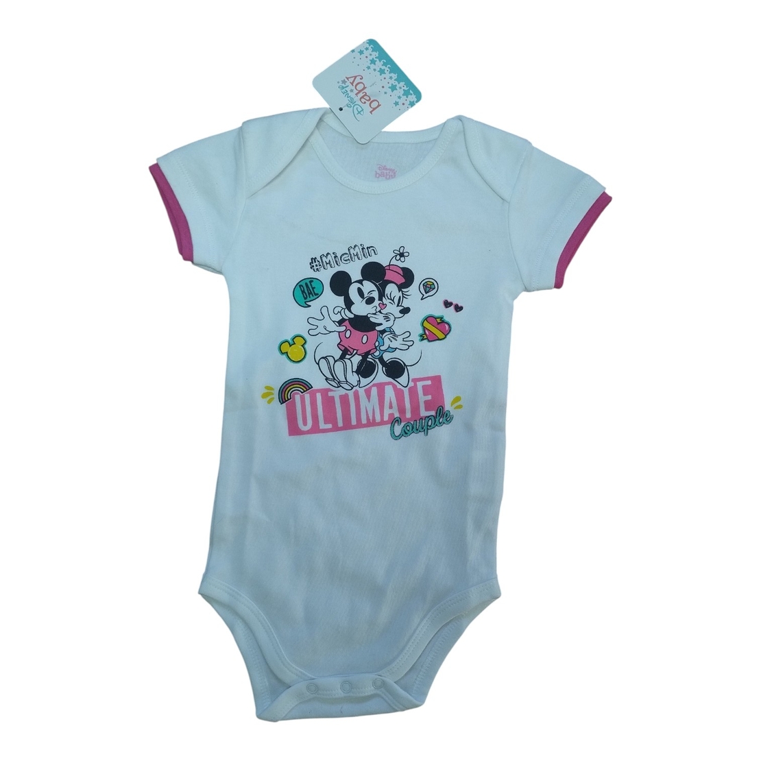 Body Minni Mouse alb de vara, Model A01