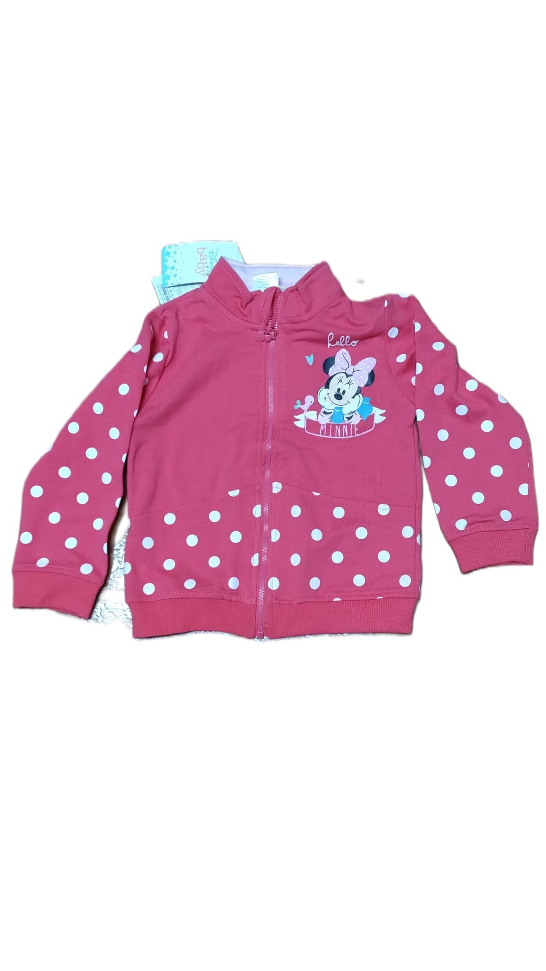 Bluză de trening tip jachetă pentru fetițe Disney Baby.