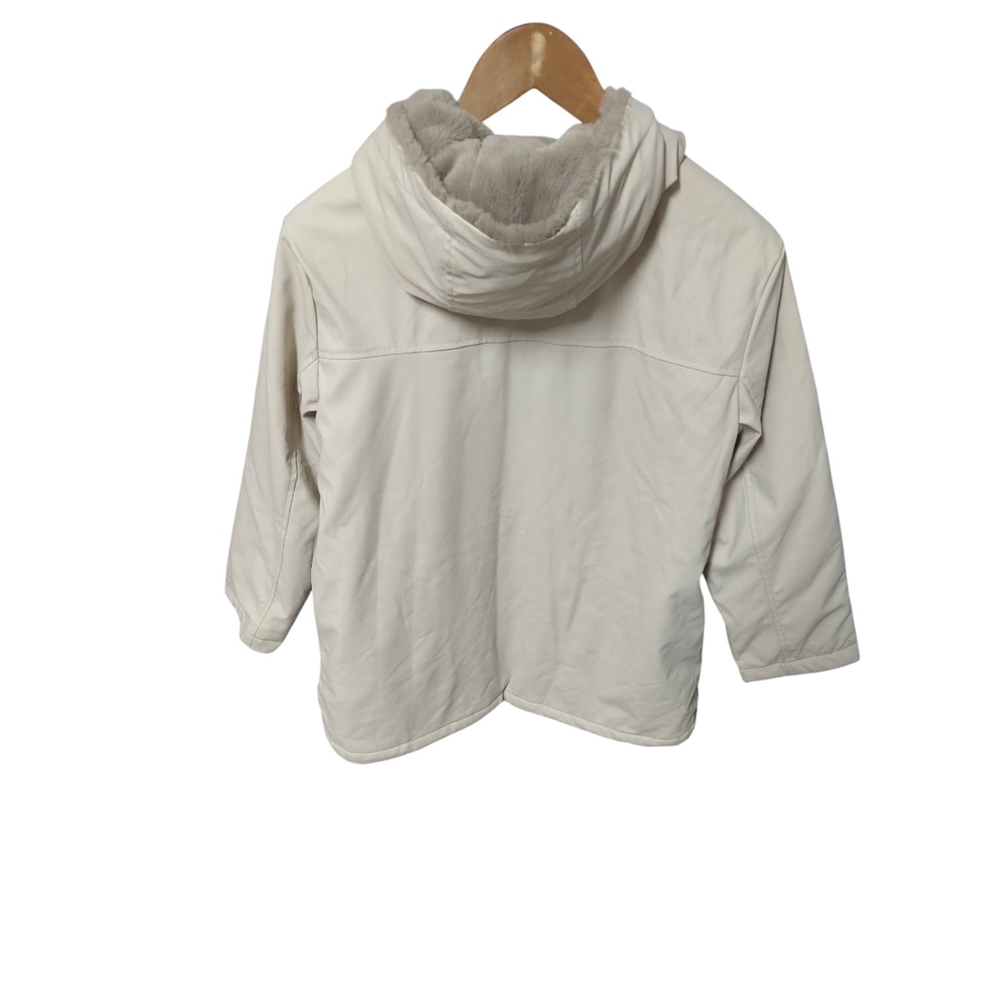 Geacă de Iarnă Premium ZARA Kids, Complet Îmblănită la Interior, Crem – Mărimea 152 (11-12 Ani) | Second Hand Premium
