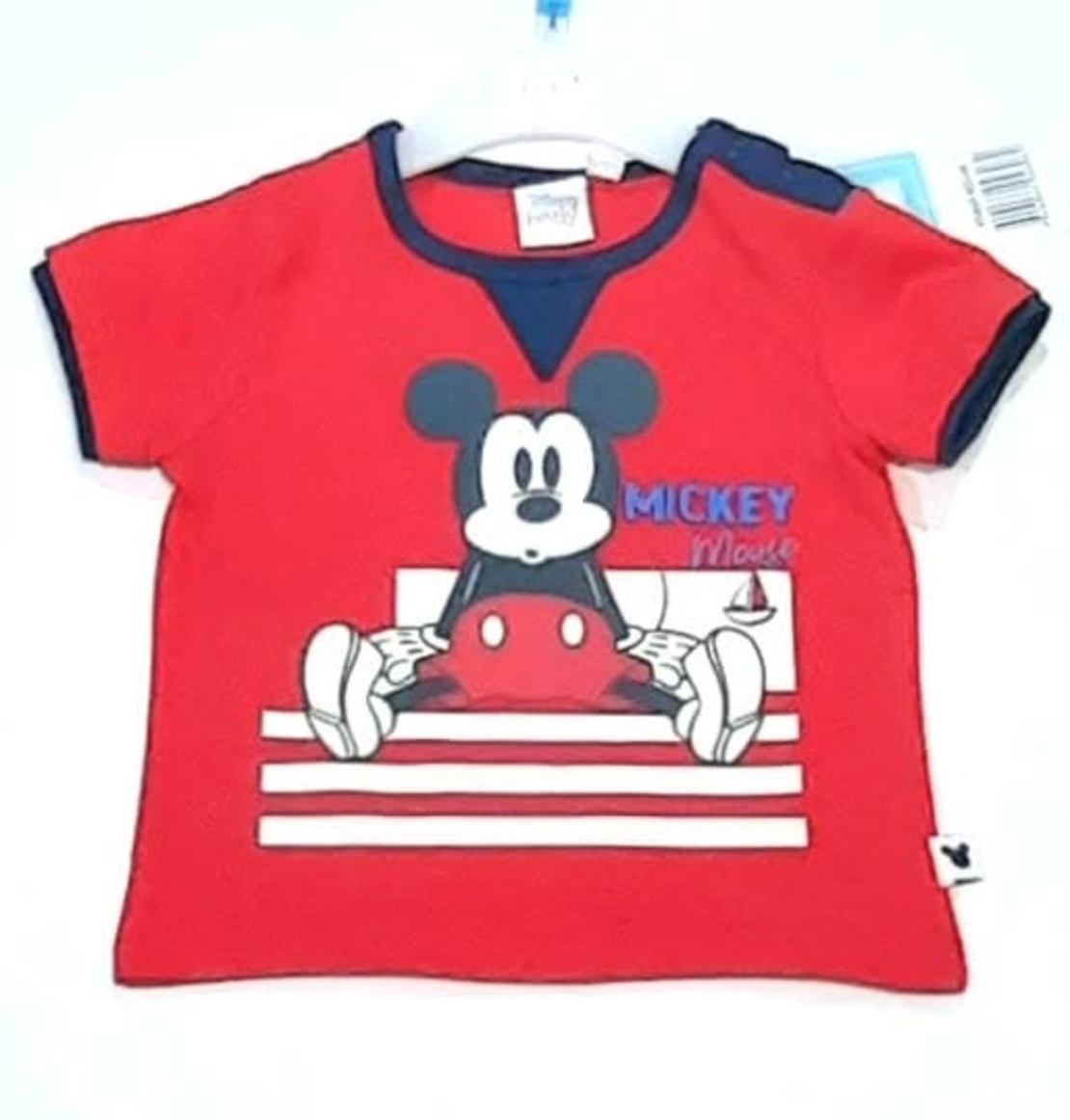 Tricou Mickey Rosu Bebe