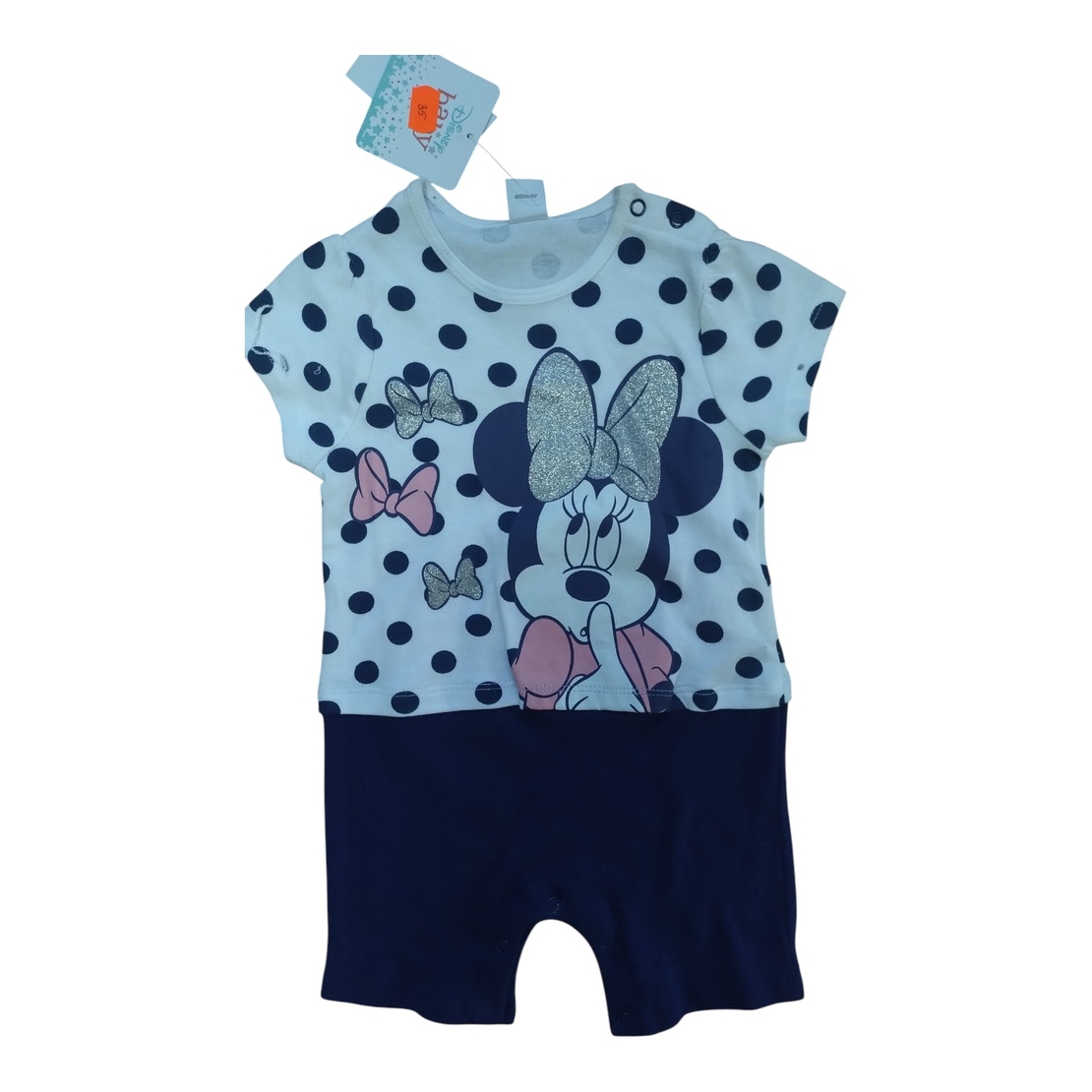 Body Bebe Minnie Mouse, bumbac subțire, Model M02