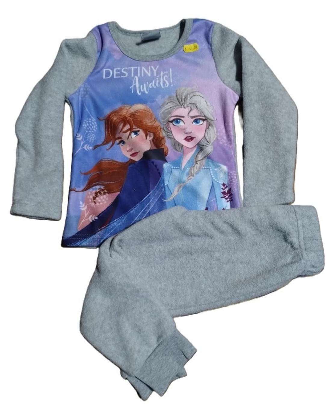 Pijama Frozen polara Gri