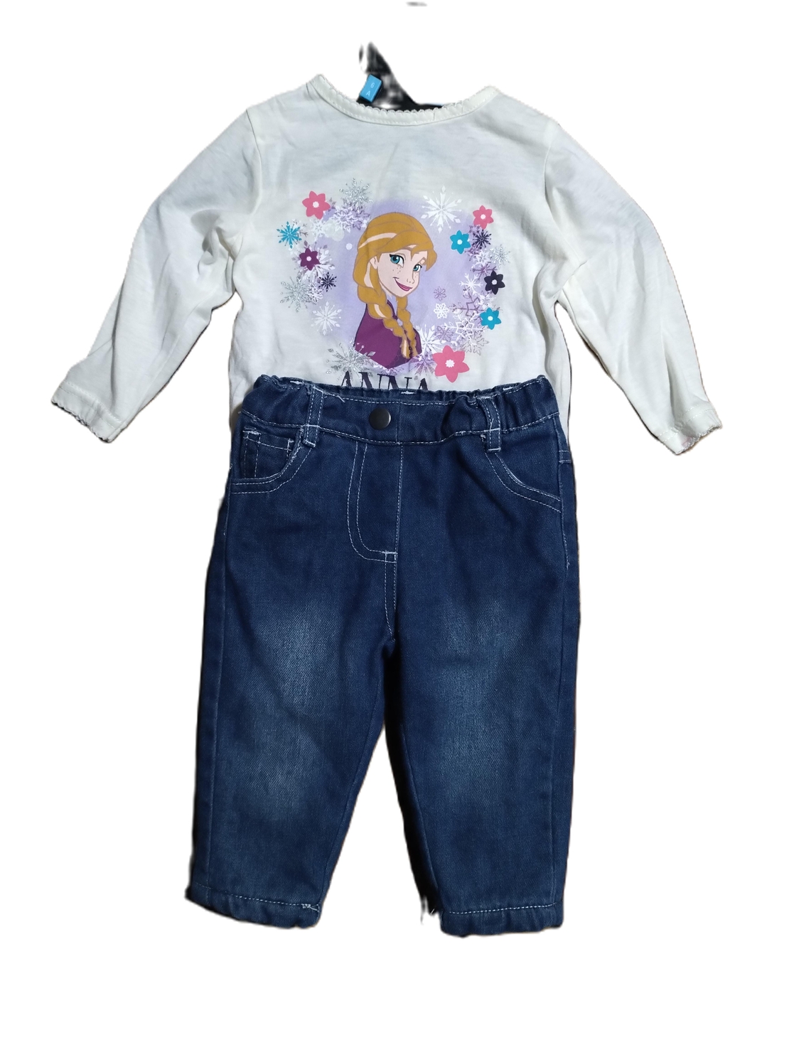 Set Frozen geaca, tricou si pantaloni bebe