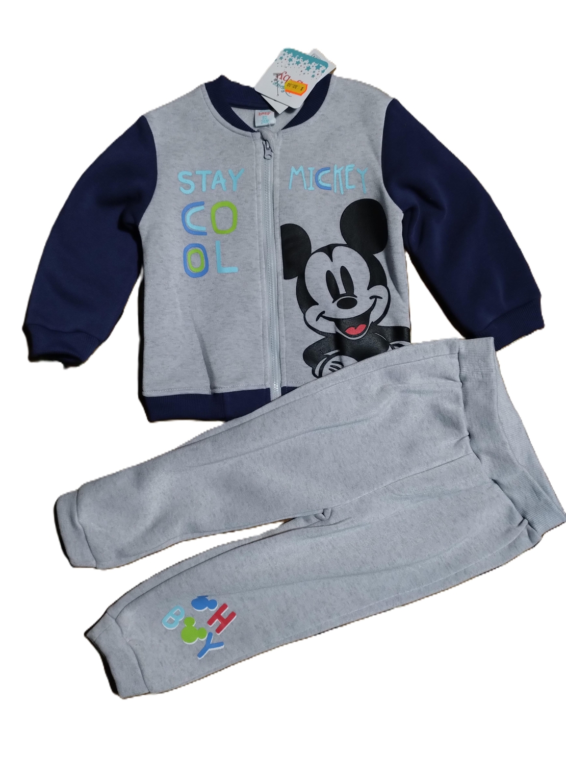 Trening pentru bebeluși Mickey Mouse Albastru si Gri