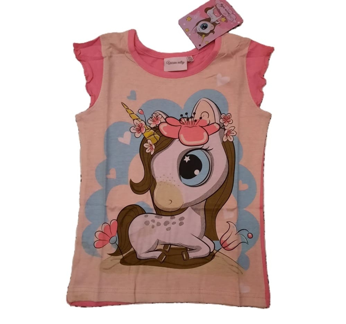 Tricou Unicorn roz