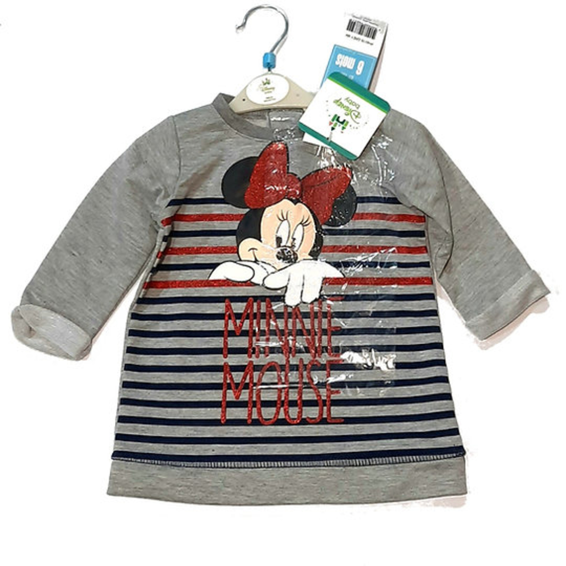 Rochita Minnie Mouse Bebe Gri