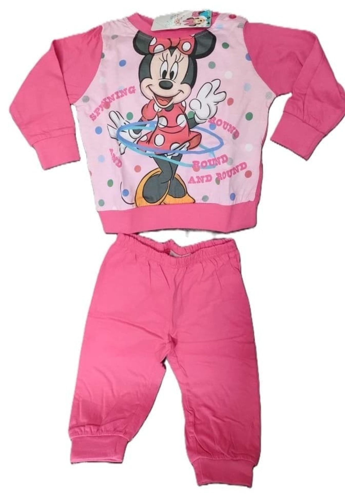 Pijama Fetițe Roz Minnie Mouse Disney – Nouă cu Etichetă