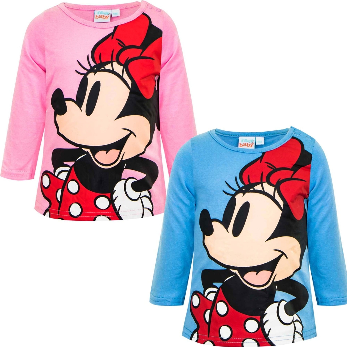 Tricou Minnie Mouse Bebe Albastru