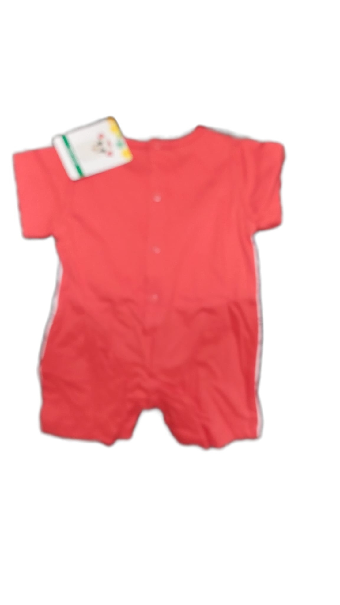 Body Salopetă Scurtă Bebe Mickey Mouse Disney – Nou cu Etichetă (Mărimea 3/6 luni)