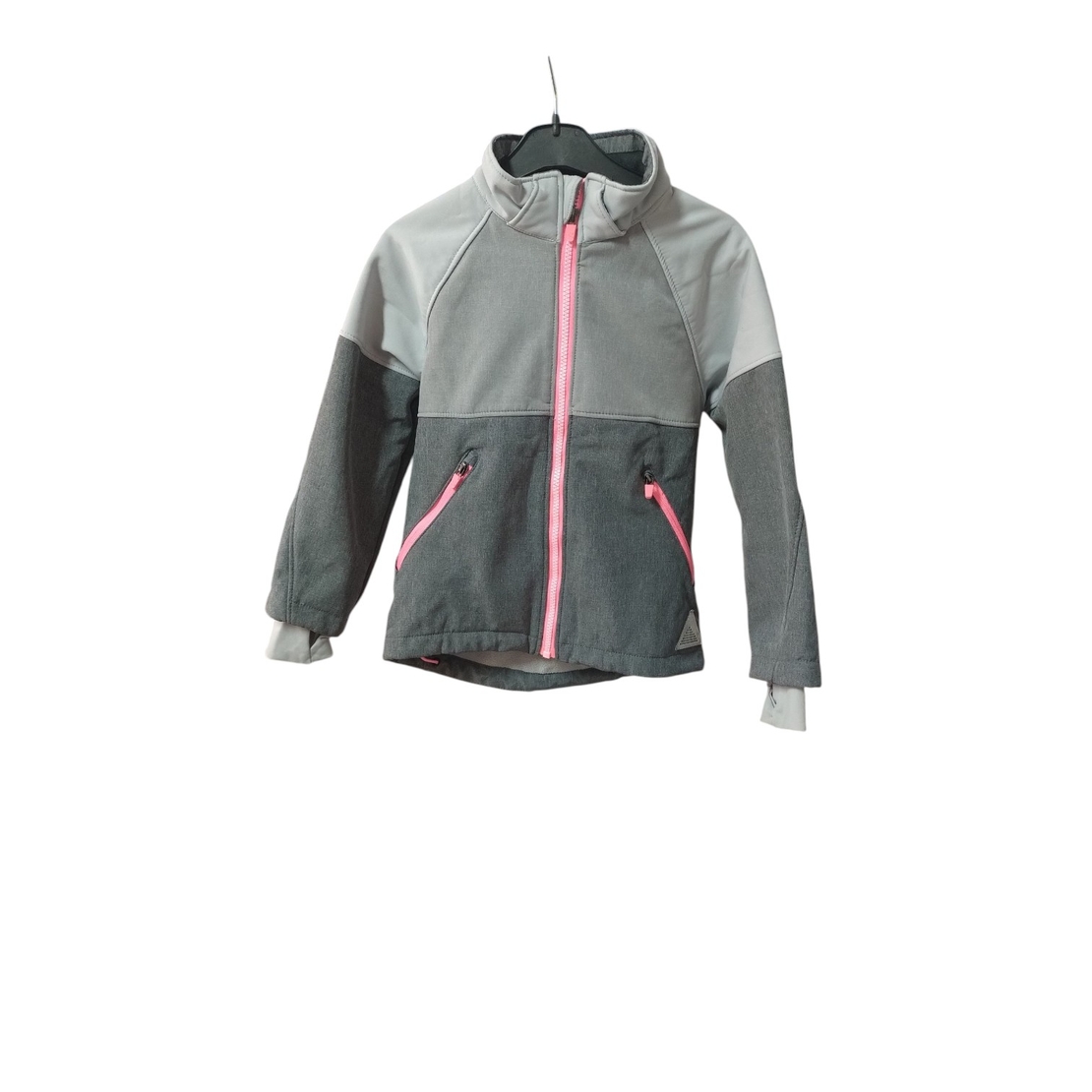 Jachetă Softshell H&M Rezistentă la Vânt cu Fermoare Roz Neon – Mărimea 6ani(116cm) |Secondhand Premium
