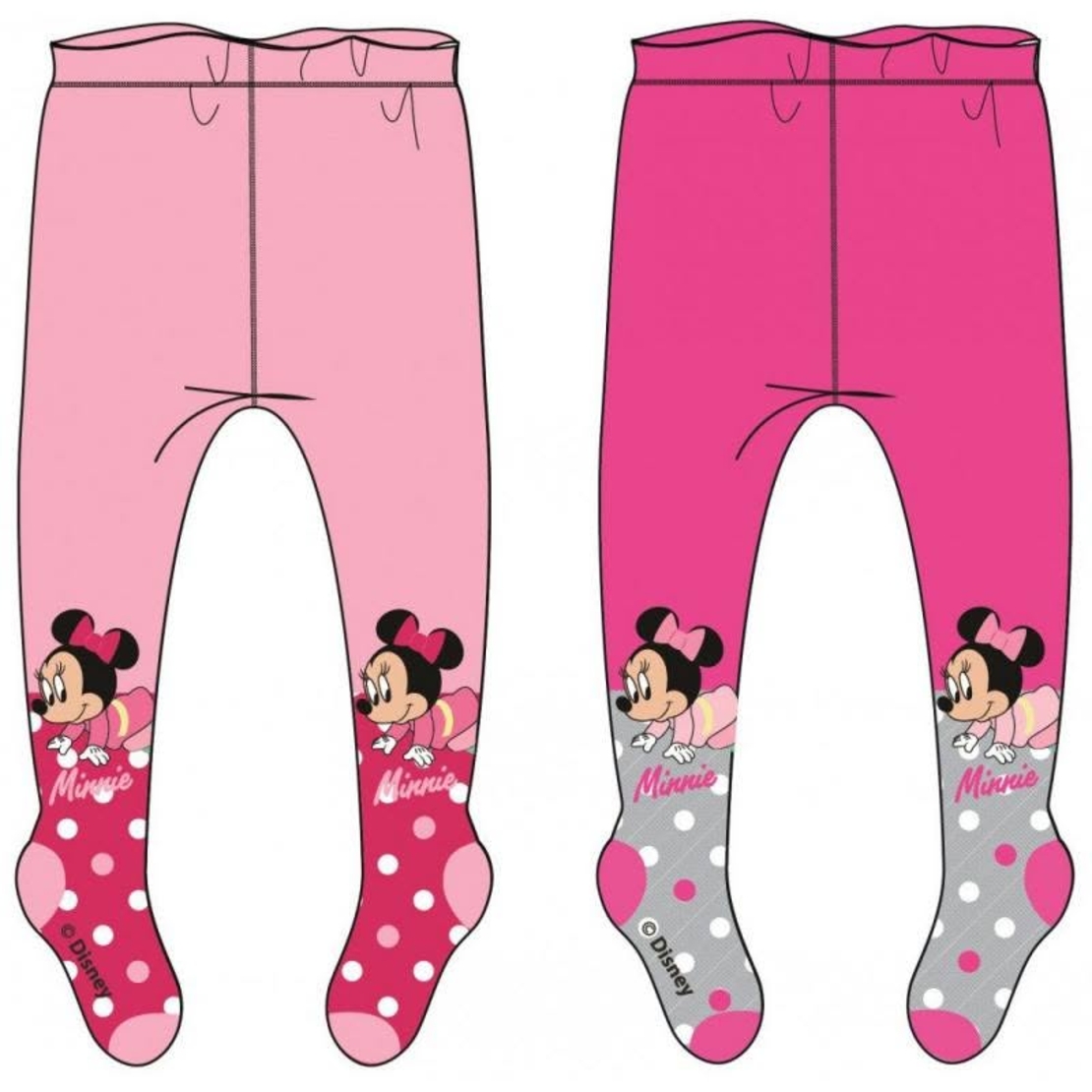Dres Bebe Minnie Mouse Disney Roz – Nou cu Etichetă (Mărimea 62-68 cm / 2-6 luni)
