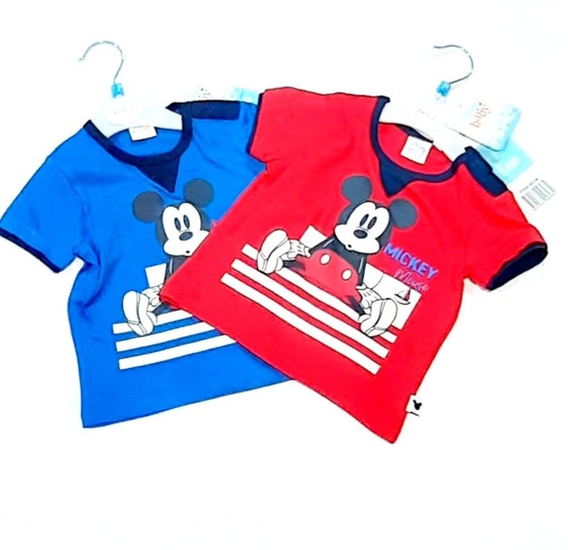 Tricou Mickey Rosu Bebe