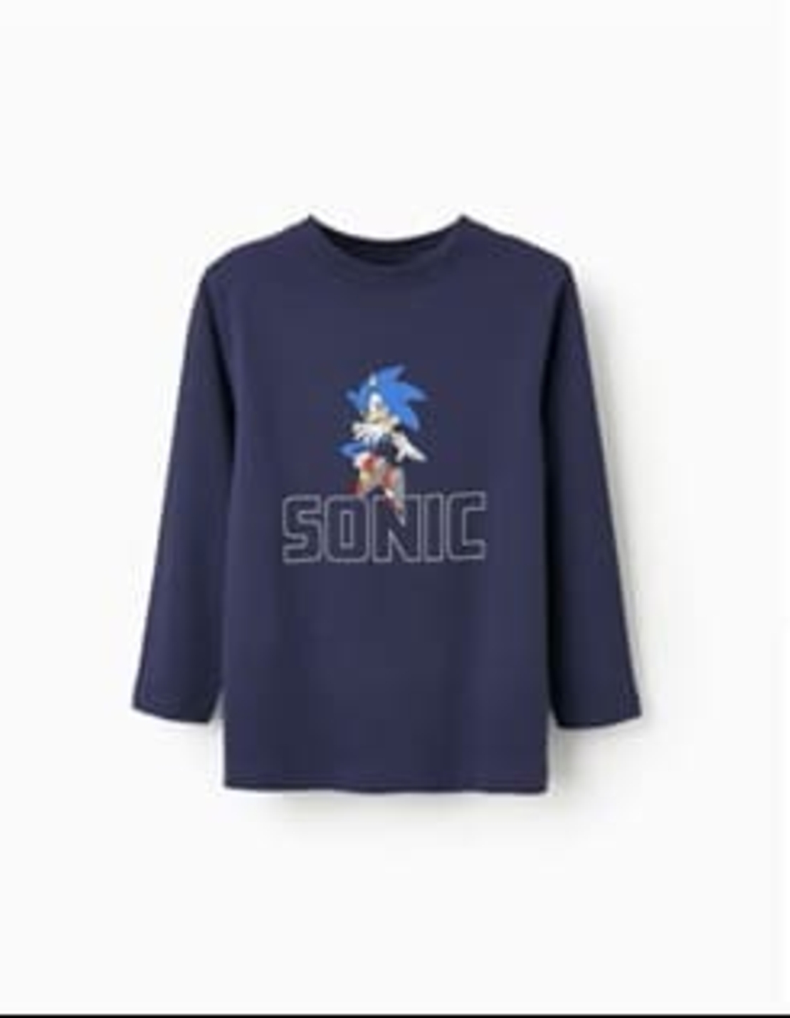 Bluză bumbac băieți Zippy „Sonic the Hedgehog” albastru închis, mărime 11-12 ani - Nouă cu etichetă