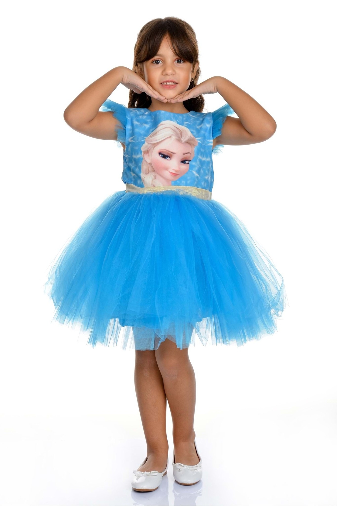 Rochie cu Personaje Albastra