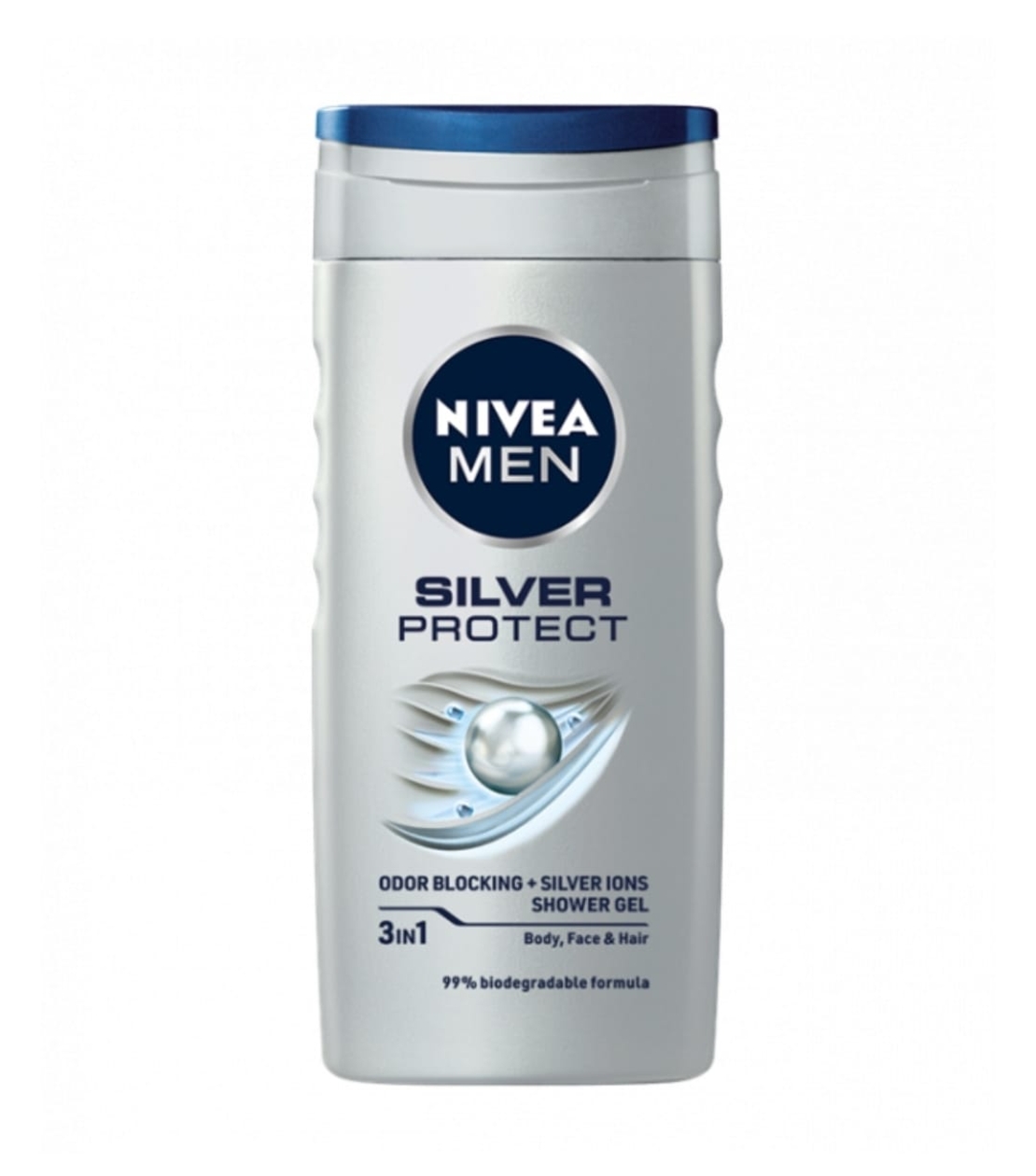 Nivea Gel de dus, Barbati, 250 ml, Silver Protect