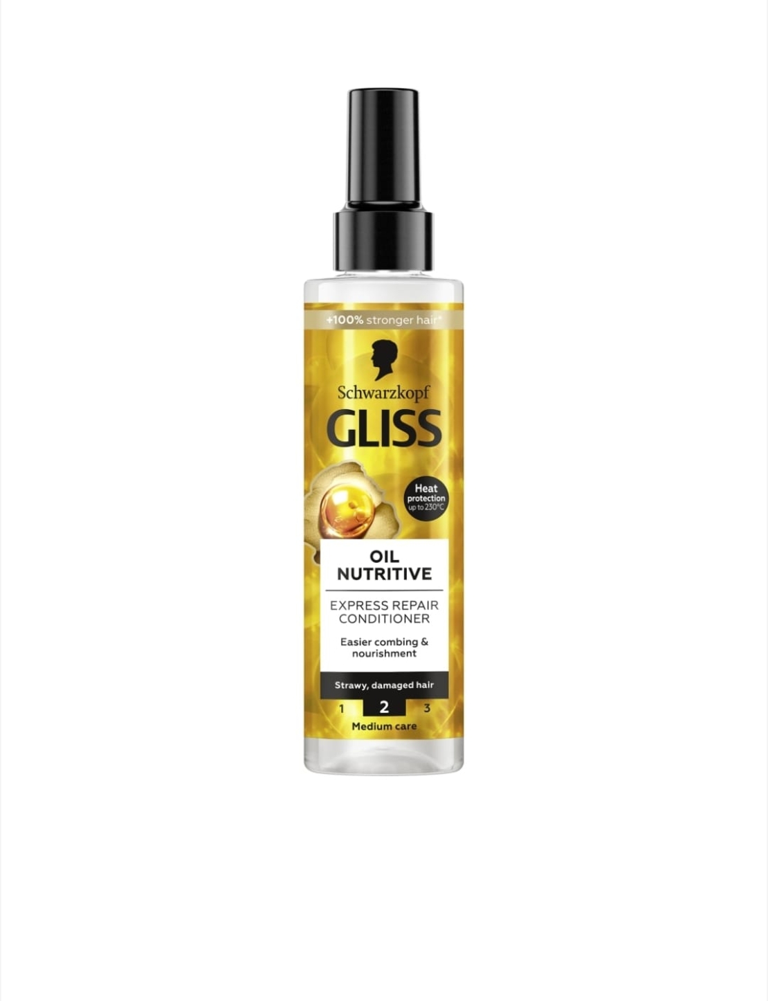 Balsam express Schwarzkopf Gliss Oil Nutritive pentru par uscat si deteriorat, 200ml