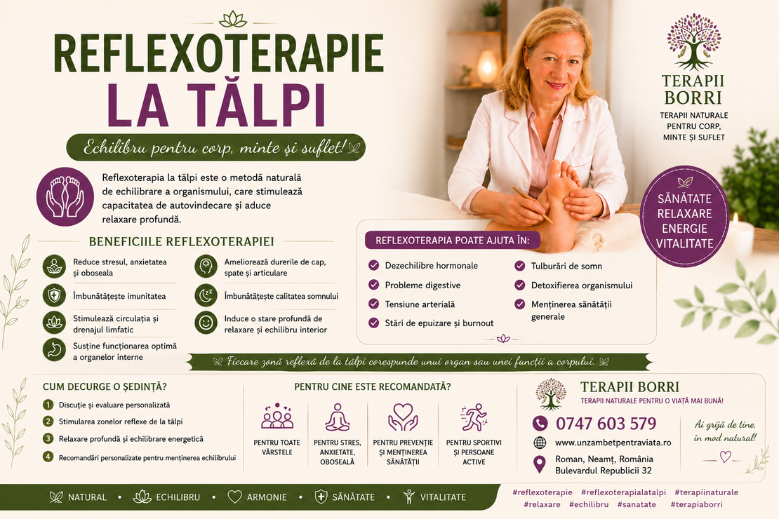 Reflexoterapie la tălpi (9+1)
