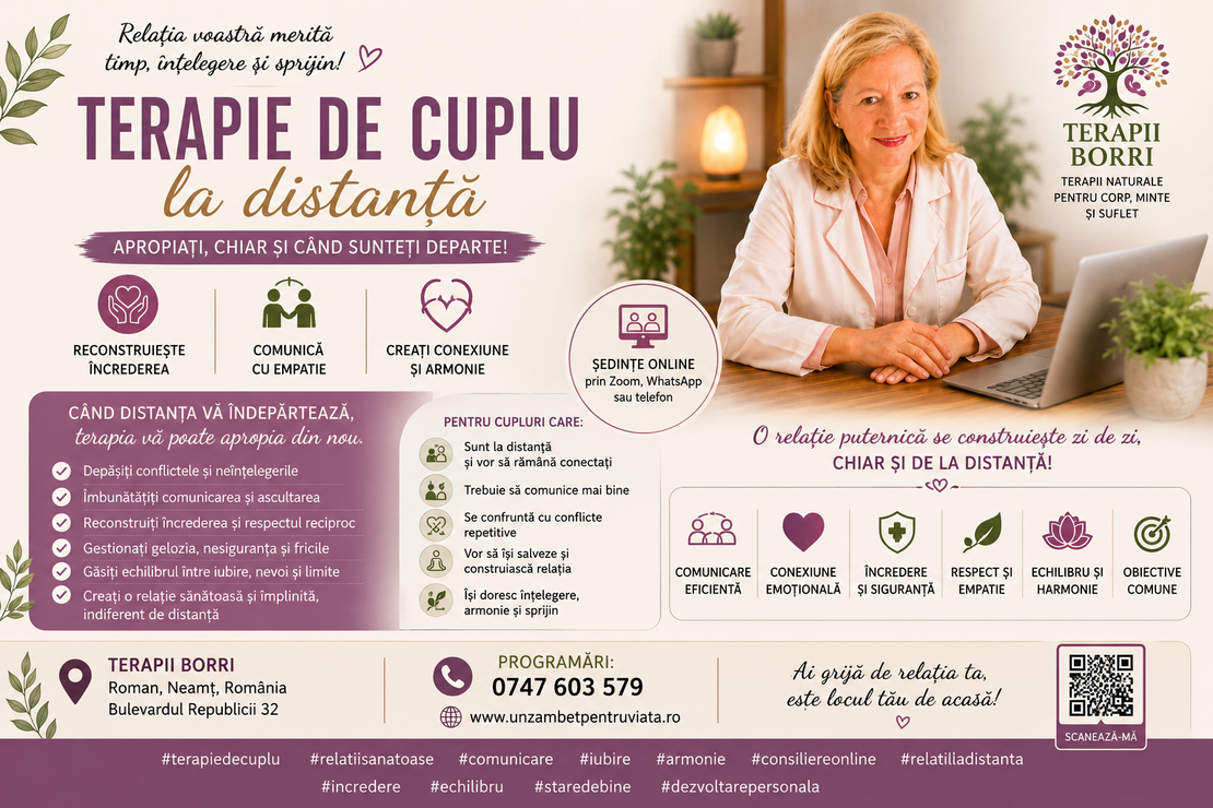 CONSILIERE DE CUPLU - ONLINE SAU UNU LA UNU