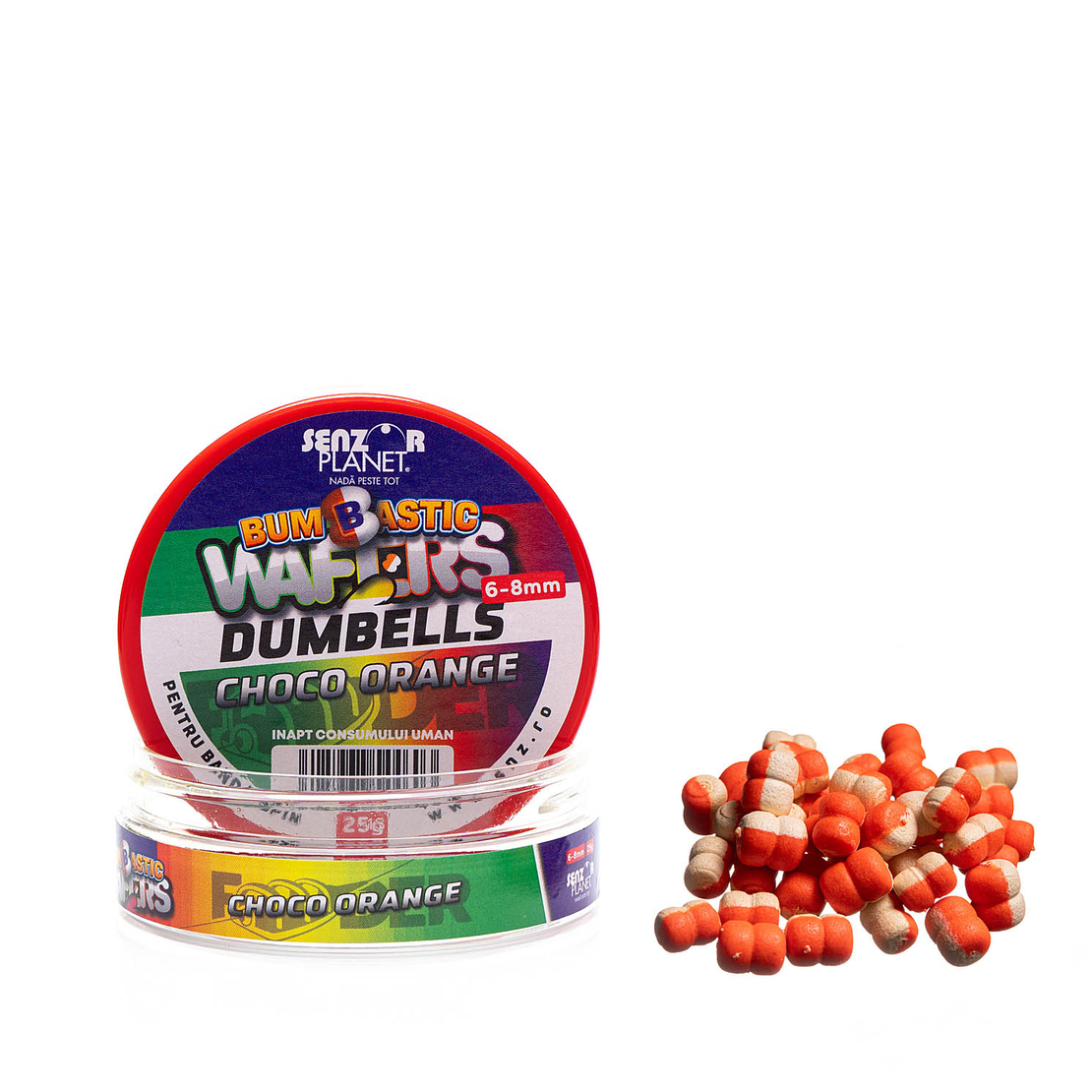 BUMBASTIC WAFTERS DUMBELLS PENTRU BANDA CHOCO ORANGE 6-8mm 25g