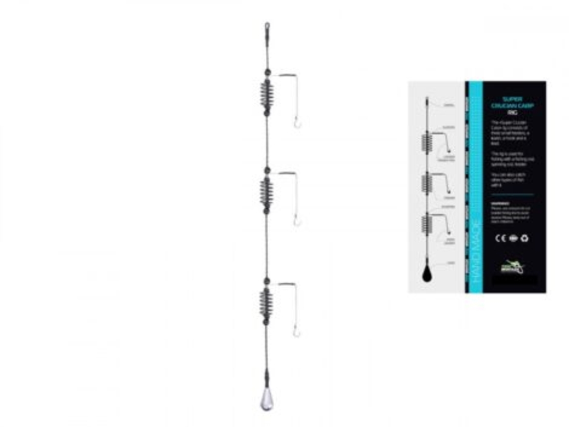 Montură super caras cu 3 momitoare + 3 cârlige