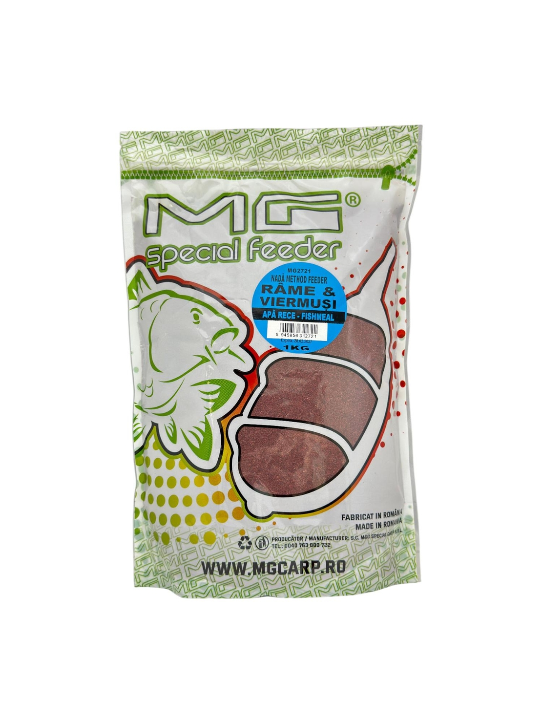 Nadă 1kg Method Feeder Apă Rece Râme & Viermuși