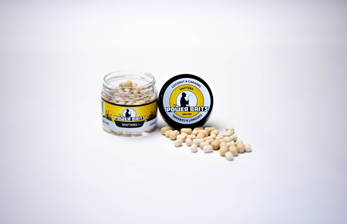 Wafters Power Baits Coconut and Caramel 6-8mm