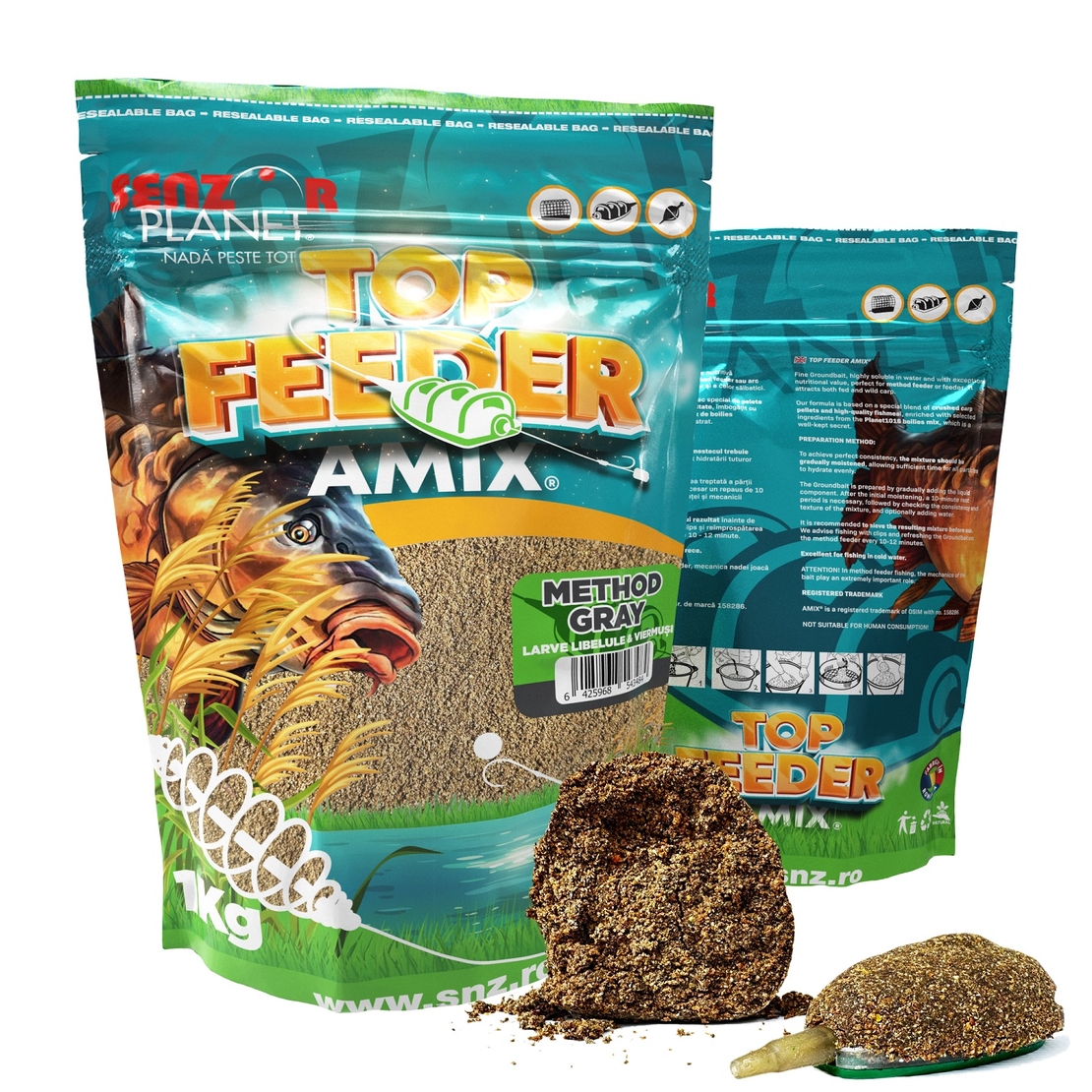 TOP FEEDER AMIX METHOD GRAY 1kg