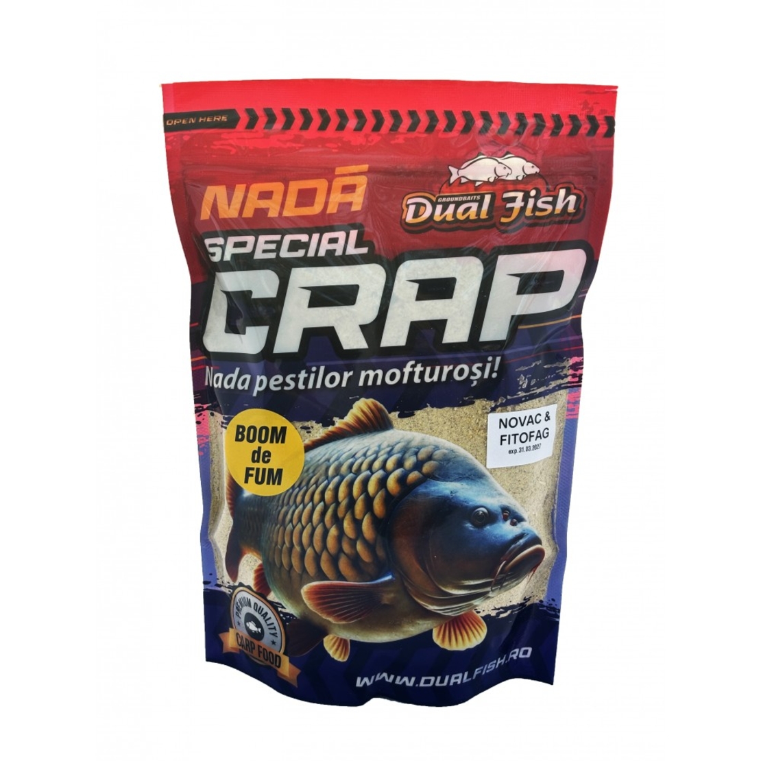 BOOM DE FUM NADA SPECIAL CRAP, AROMA DE NOVAC SI FITOFAG, 1KG, DUAL FISH