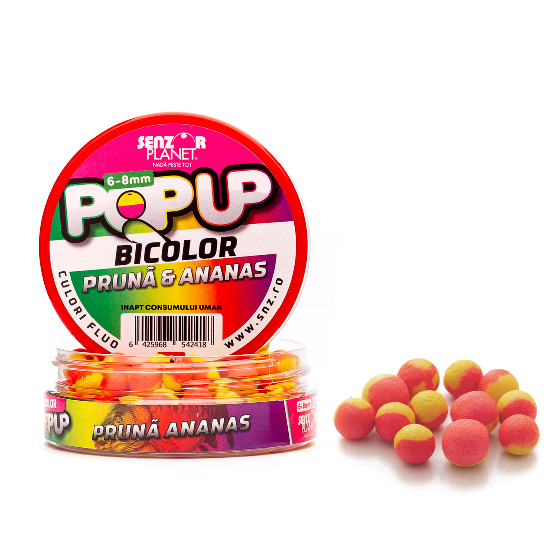 POP-UP BICOLOR PRUNA & ANANAS 6-8mm 30g