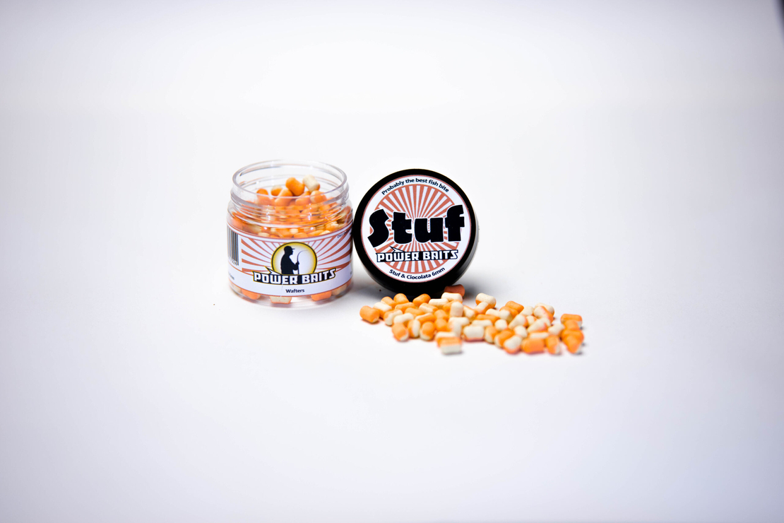 Wafters Power Baits Bicolor Stuf and Ciocolata 6mm