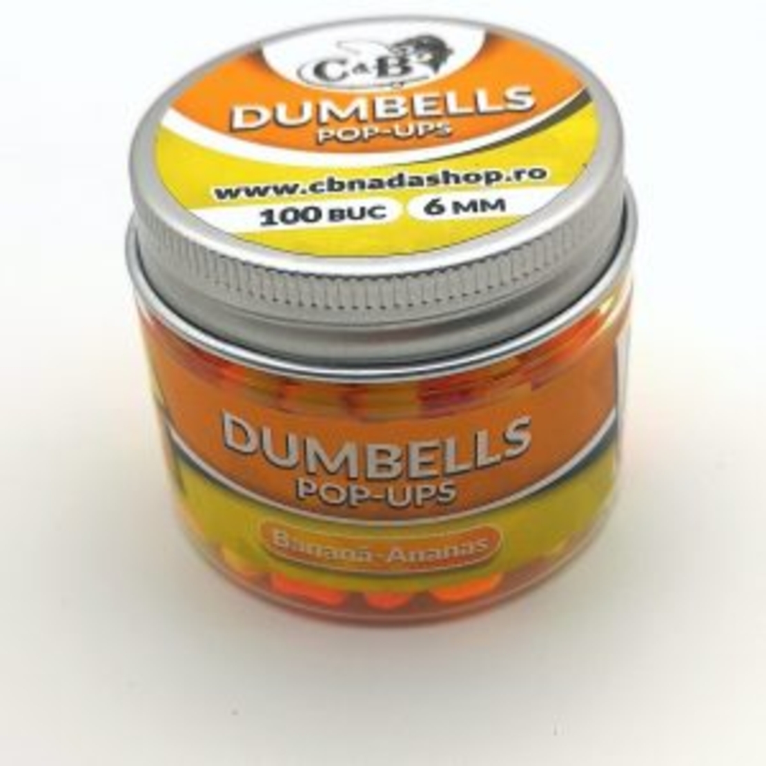 Dumbells Pop-ups Banana-Ananas 6mm 100 Buc.