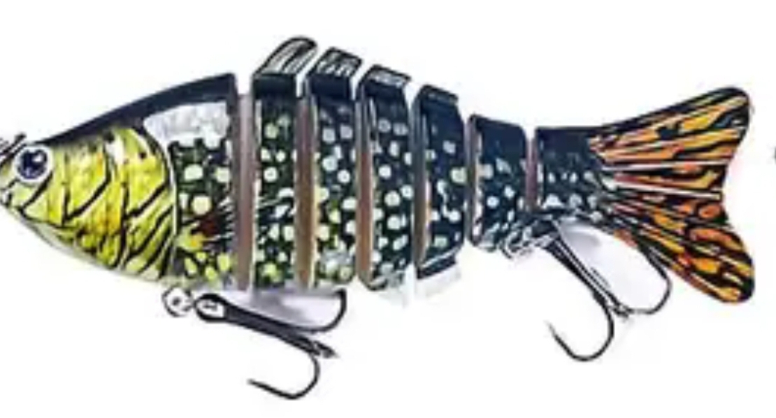 Voblere articulate segmentate, flexibile, 10 cm, 15 g, momeala pentru stiuca, pastrav, somn, salau, peste rapitor