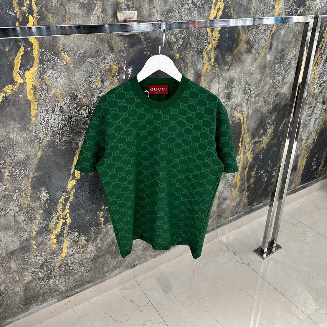 Tricou verde Gucci