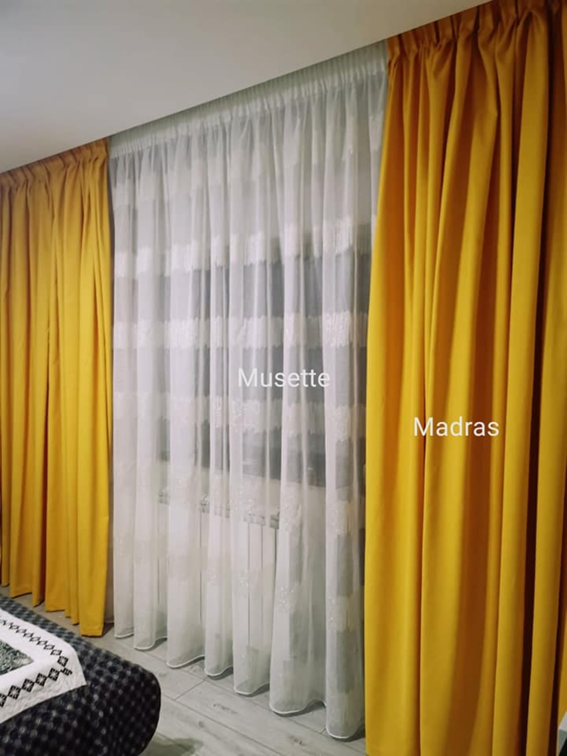 Draperie Madras și perdea voal