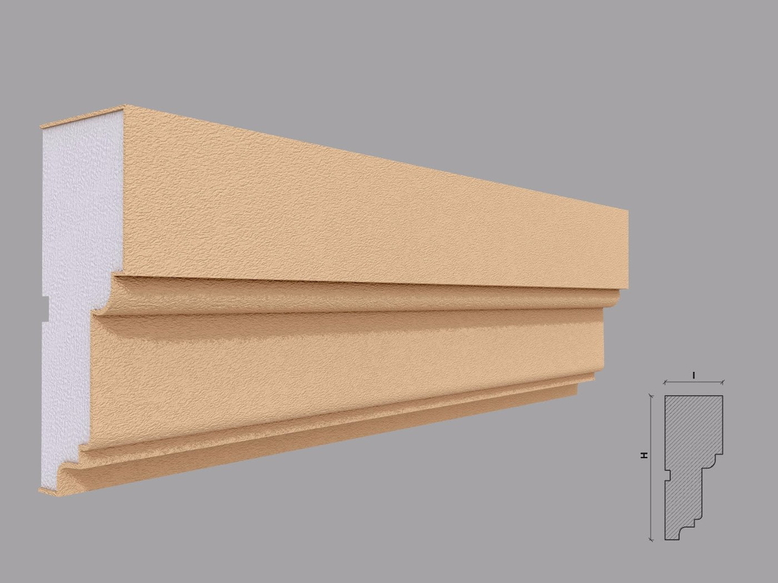 Ancadrament fereastra exterior F126 dimensiuni 140x56x2000mm