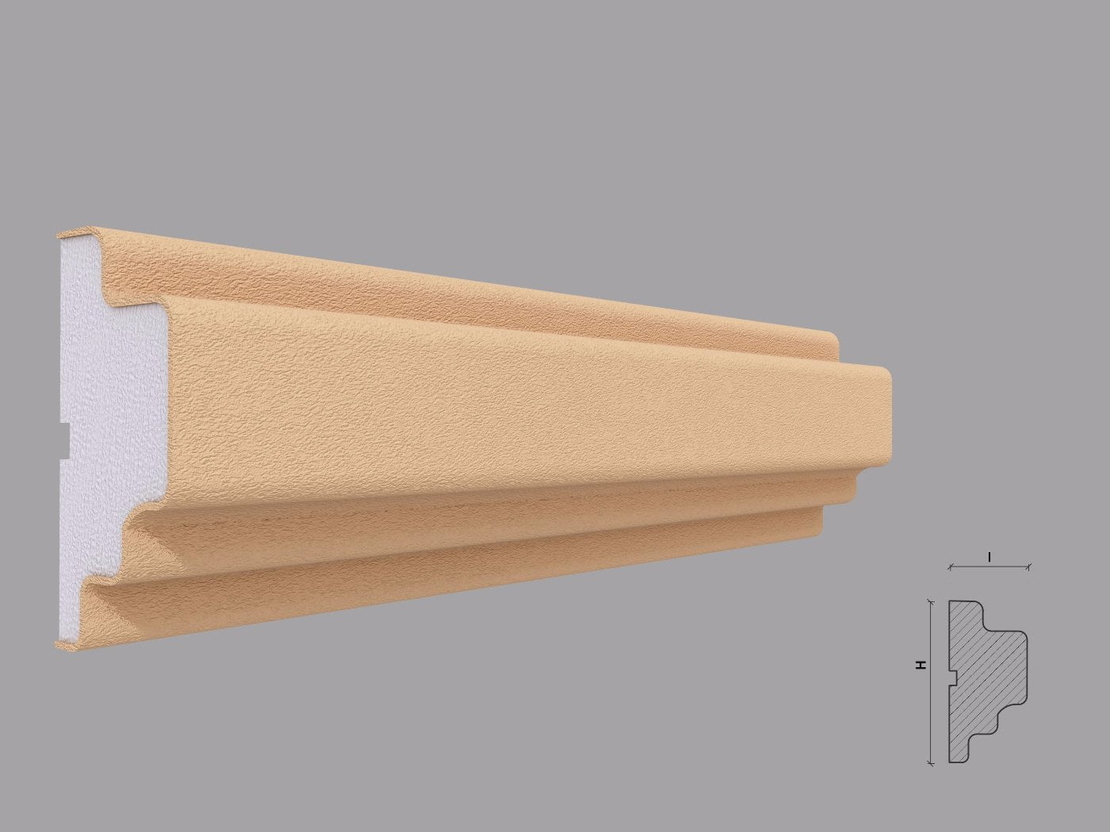 Ancadrament fereastra exterior F128 dimensiuni 110x53x2000mm