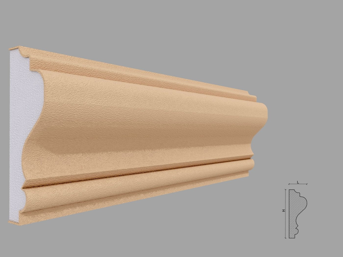 Brau decorativ de exterior F320 dimensiuni 150x52x2000mm