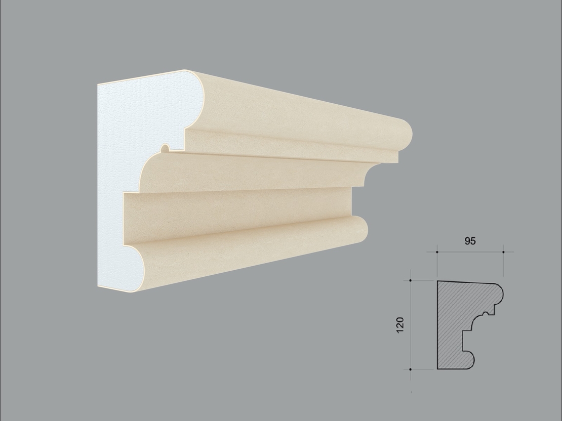 Ancadrament fereastra exterior FP145 DNZ120 dimensiuni 120x95x2000mm