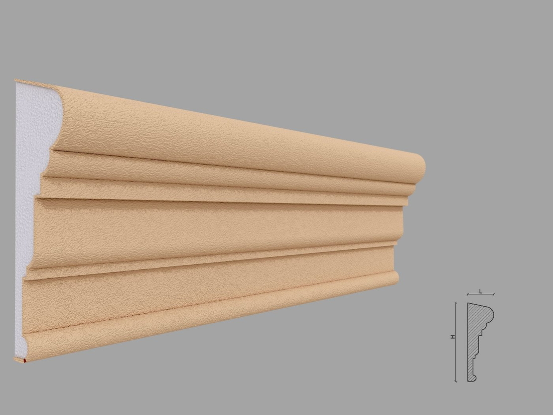 Brau decorativ de exterior F321 dimensiuni 150x45x2000mm